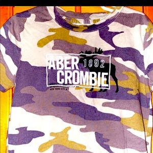 Boys Abercrombie and Fitch camo shirt